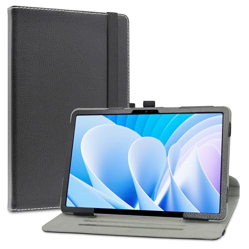 LiuShan Compatível com DOOGEE T35 Case, DOOGEE T30 Pro Case, suporte de rotação de 360 graus capa PU para tablet DOOGEE T35 / DOOGEE T30 Pro 11 polegadas (não serve para outro tablet, preto