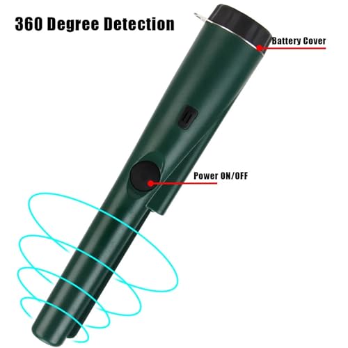 Détecteur métaux étanche avec double alerte sonore et vibration pour l'or - 4