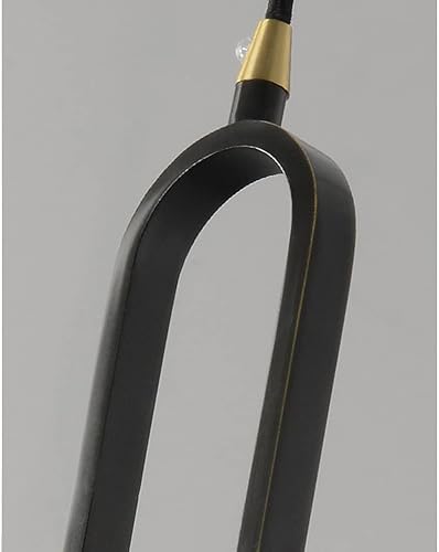 Miniatura 7 de MODEBHD 3 paquetes de luces de isla de 13.3 pulgadas, pantalla de mármol transparente, lámpara de cobre negro, soporte de lámpara colgante de