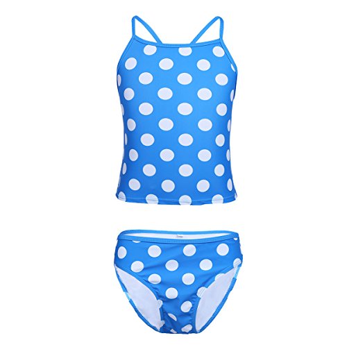 CHICTRY Big Girls' Kids' Two-Pieces Polka Dots Beachball Tankini Swimsuit Set CHICTRY Big Girls' Kids' Two-Pieces Polka Dots Beachball Tankini Swimsuit Set