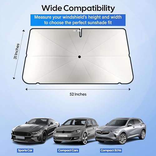 Image of EcoNour Windshields Sun Shade for Car,window Foldable Sun Shield Tint