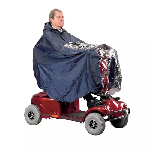 SRJUSV Wheelchair Poncho Rain Poncho Waterproof Disabled Wheelchair Raincoat Poncho All-Inclusive Elastic Hem
