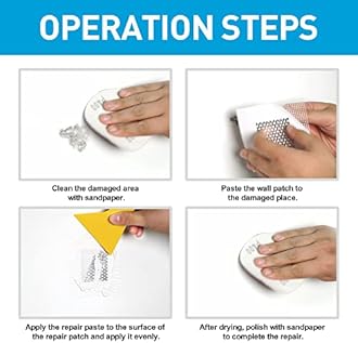 BONCART Spackle Wall Repair Kit, Drywall Repair Patch Kit,Wall Mending Agent Putty,Wall Repair Paste Plaster for Wall Crack/Nail Hole,Wall Repair Patch Kit with Scraper/Sandpaper