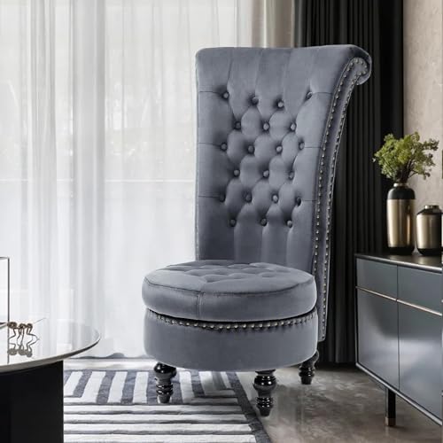 Sillón Plegable Velvet Gris miniatura 6