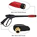 Twinkle Star 3000 PSI High Pressure Power Washer Gun with 21 Inch Replacement Wand, Power Washer Gun with M22-15 or M22-14 Fitting, 5 Nozzles Tips, TWS139
