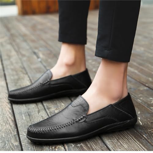Dress Shoes for Men Men's Leather Casual Loafers Stylish and Comfortable Slip-On Shoes for Everyday Wear2