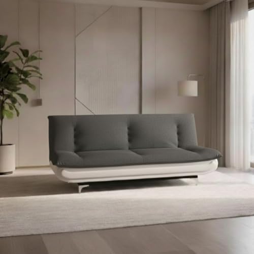 Image of Torque Siesta 3 Seater Sofa Cuma Bed for Sleeping - Grey & White | Premium Suede Fabric Sofa Cum Bed 6x4 Feet | Foldable Sofa Beds for Festival Gifts Set Home Decor