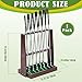 Lenwen Golf Club Rack Wooden Golf Putter Stand Holder Indoor Display Rack Holds 13 Clubs and 20 Golf Balls for Club Home Golf Simulators, Brown