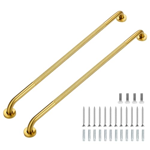 Grab Bars for Shower, 36 Inch Shower Handle, 2 Pack, Gold