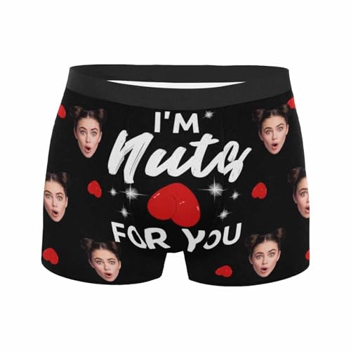 Calzoncillos personalizados para hombre, con foto divertida, para marido, talla S, para hombre, hot pink, S