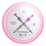 Yikun Twin Swords Understable Distance Driver| Pro Worlds 2025 Limited Edition | Beginner-Friendly Max-Distance Disc | Wind-Resistant & Easy-Glide Control | PDGA Approved 170-176g(Transparent Pink)