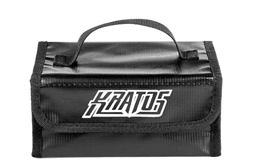 Kratos Fireproof Explosionproof Battery Safe Bag 120x180x80mm Lipo Charging Handbag for RC Model Airplane FPV Racing Drone