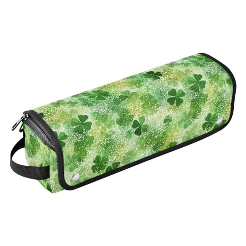 Bolso organizador de herramientas para el cabello Clover Sparkle Green para plancha, rizador, secador y accesorios de peluquería, portátil, resistente al calor con bolsillos internos miniatura 1