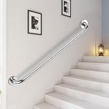 【Détails de la rampe】- longueur au choix : 30 à 150 cm. Diamètre du tube : 3,2 cm. Cette rampe d'escalier est fabriquée en acier inoxydable de qualité supérieure. Sa surface antirouille est lisse et ne blesse pas la paume de la main. Moderne et élégant.