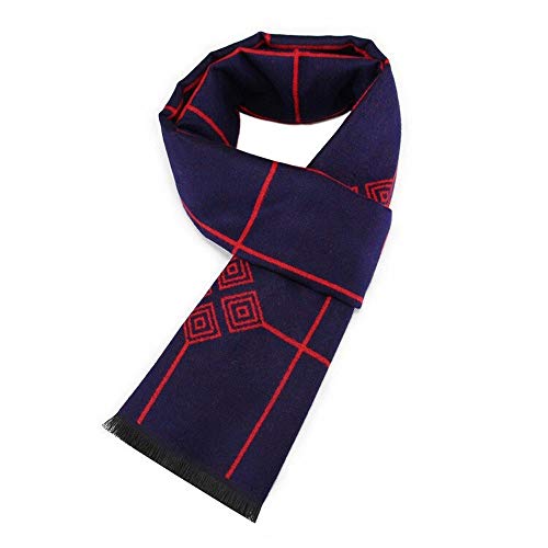 No-branded Fashion Design Casual Scarves Winter Women Men's Thicken Cashmere Scarf Luxury Brand Warm Scarves Men SZMAABBC (Color : 7)