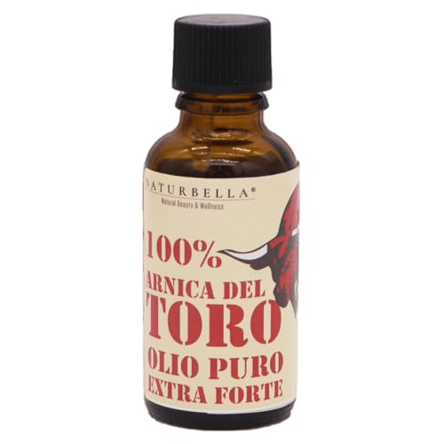 Gisa Wellness - Olio di Arnica del Toro Extra Forte 30ml - Puro 100% per Dolori Muscolari, Articolari, Contusioni - Massaggio Sportivo, Sollievo Naturale - Made in Italy