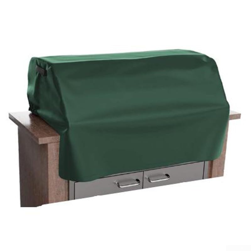 Eawfgtuw Robuste Abdeckung aus 210D-Oxford-Stoff, wetterbeständig, Grillschutz, grün, Outdoor-Grillabdeckung, Oxford-Stoff, Grillabdeckung, grüne Grillabdeckung (94 x 69 x 61 cm)