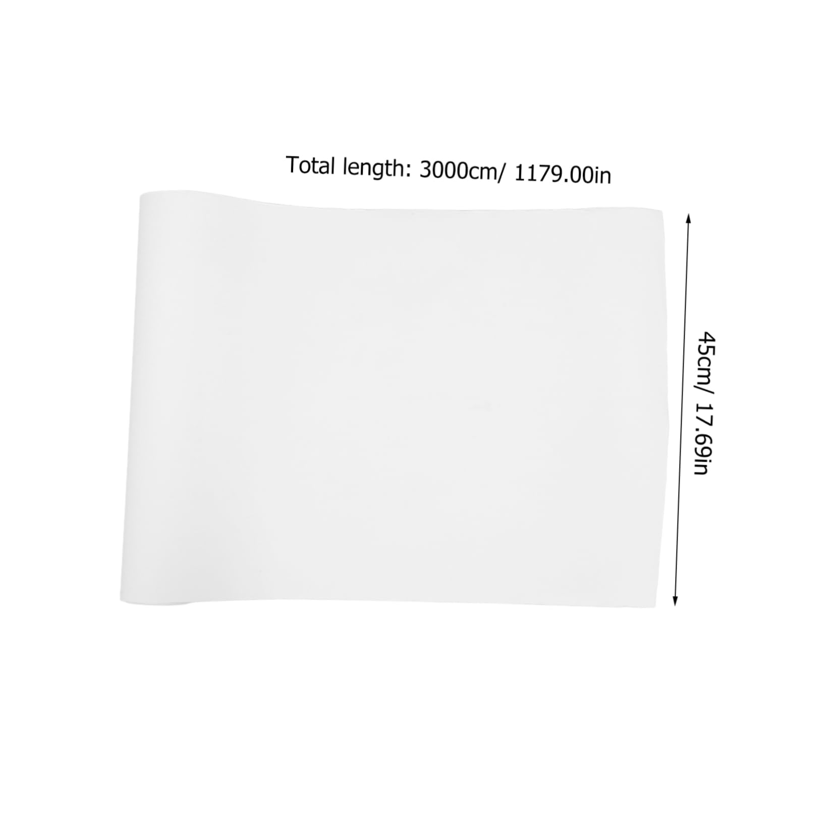 DIYEAH Roll White Paper Roll Thick Sturdy Bulletin Board Paper for Crafting Wrapping and Decorating Versatile Wax Uncoated Newsprint for Dining Table Covering and More
