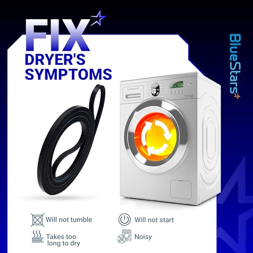Ultra Durable 661570 3387610 Dryer Drum Belt - Compatible with Whirlpool Kenmore - Replaces AP5983729 661570V 3389728 3393999 PS11722115 WED94HEXW0 WED94HEXW1