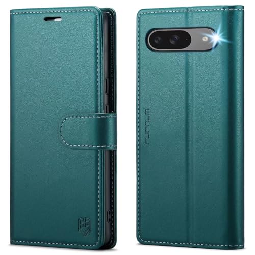 FLIPALM Wallet Case for Google Pixel 10 5G/Pixel 10 Pro, RFID Blocking Credit Card Holder, PU Leather Folio Flip Kickstand Protective Shockproof Cover (Green)