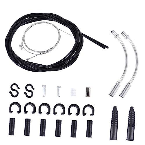 Mikinona 1 Set Bike Cable Brake Cable Kit Durable Transmission Line for Mountain and Road Bikes Smooth Housing Weather Resistant Performance Reliable Brake Control Easy Installation