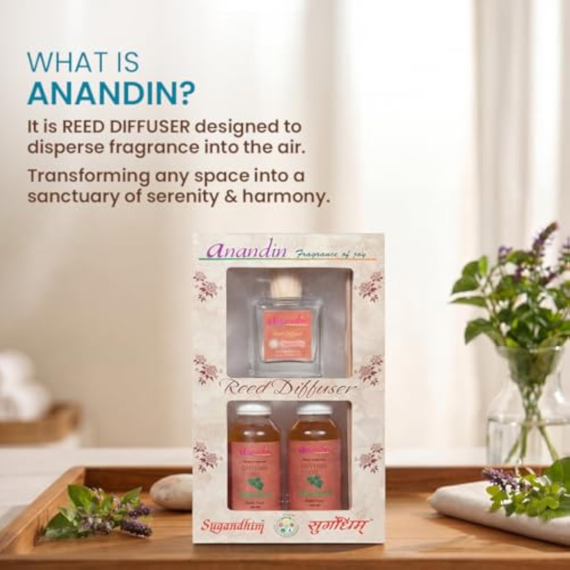 Anandin Reed Diffuser Set Charisma, 2 x 100ml