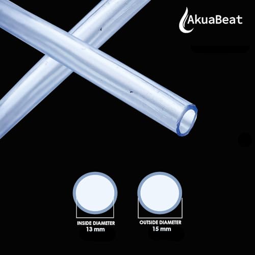 Image of Food Grade Silicon Flexible Tube Pipe Compatible for Extension in Glo Pro++ RO+UV+UF Semi transparent with stopper, UV resistant, pot filling- 1.5 meter (5 ft)