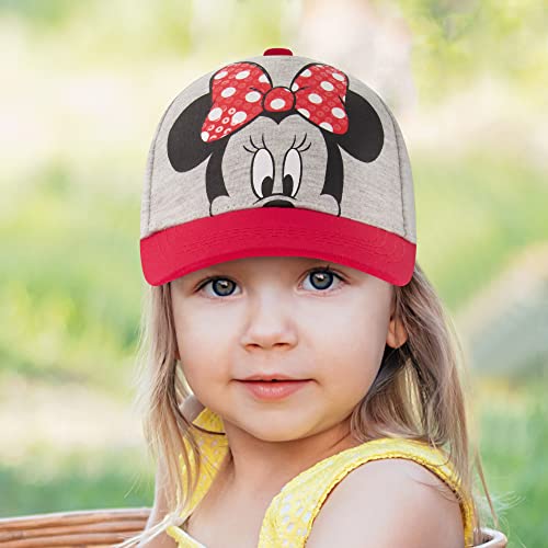 Image of Disney Girls' Frozen Baseball Cap - Princess Elsa and Anna Curved Brim Strap Back Hat (2T-7)