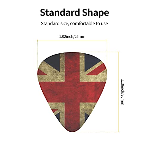Ensemble de 12 médiators de guitare drapeau britannique pour guitare acoustique, guitare électrique, contrebasse… - Les Beatles, Paul McCartney, John Lennon, RIngo Starr, George Harrison Ensemble de 12 médiators de guitare drapeau britannique pour guitare acoustique, guitare électrique, contrebasse… – Image 5