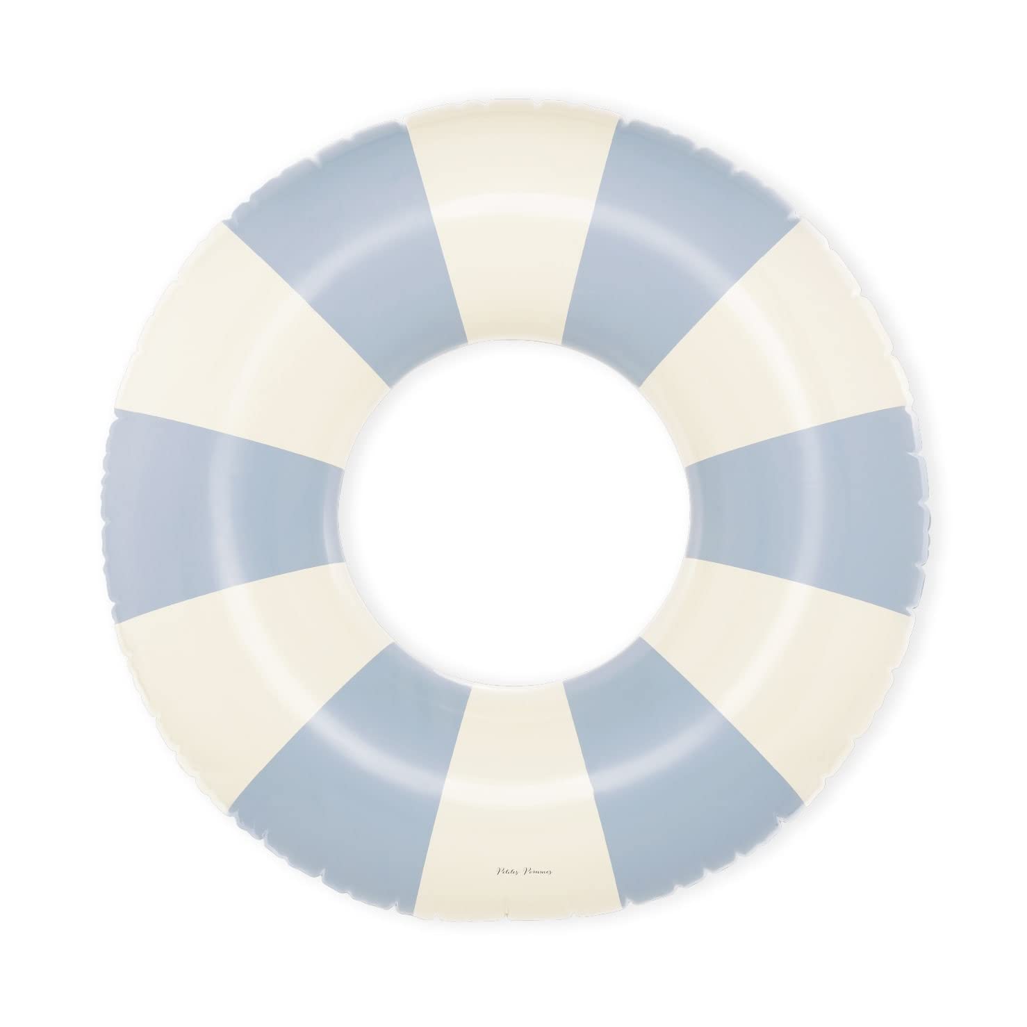 Photo 1 of Petites Pommes Lake Floats for Kids - Durable Inner Tube, Handprinted Classic Striped Design Pool Float Rings, Soft Comfort Seaming, Packable Floats for Travel, Light Blue, 35 inch