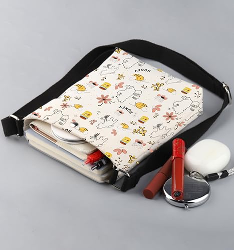 CMNIM Cartoon Bear Crossbody Bag - Bear Lover Gift for Women - Honey Bee Inspired Purse4