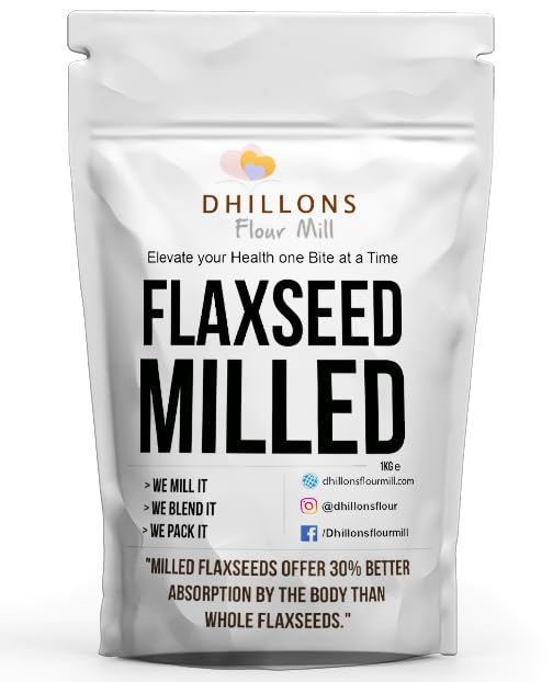 Flaxseed milled | Milled Flaxseed increases absorption of nutrients by the body | Great in shakes and for baking | UK Milled | GMO Free | Clean ingredients
