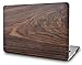 KECC Compatible with MacBook Air 13 inch Case 2025 2024 2023 2022 Release M4 A3240 M3 A3113 M2 A2681 Italian Leather Hard Shell for MacBook Air 13.6 inch + Keyboard Cover, Walnut Wood