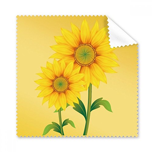 Chiffon lunettes jaune tournesol pour garder un écran de téléphone propre au bureau