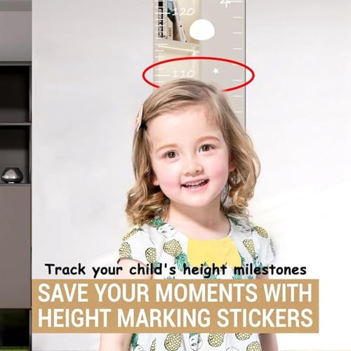 Gráfico de altura para niños en formato espejo resistente con escala de medición precisa 4