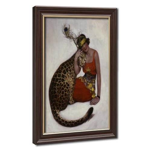 Impression sur toile Lady And A Lepoard pour créer une ambiance cosy dans votre bureau de tri