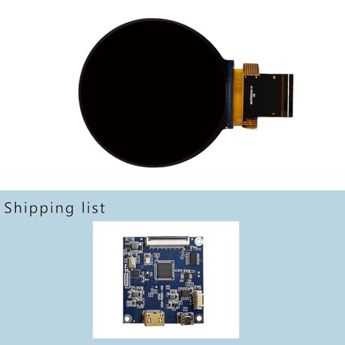 Image of 2.8 Inch Round LCD Display with H /D Controller, 480x480 | IPS Circular Screen for PC Case Sensor Panel, System Stats Monitor, for Computer Modding