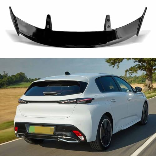 YMXFKY Alerón de Techo de Ventana de Maletero Trasero de Coche Negro Brillante para Peugeot E-308 GT SW 2022 2023 2024 Accesorios Exteriores para diseño de carrocería