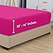 Elegant Comfort 1500 Premium Hotel Quality 18-21 Inches Deep - Extra Deep Pocket Single Fitted Sheet for High Mattress, Luxury and Softest, Smart Pocket - Wrinkle Free, Twin/Twin XL, Pink