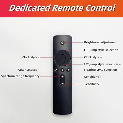 Analizador de espectro musical para estudio de audio con pantalla de ritmo RGB 8