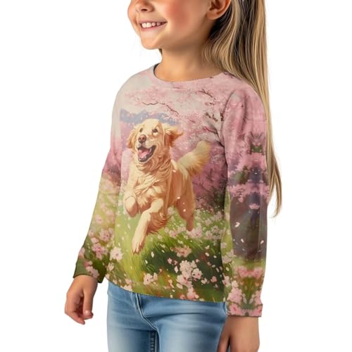 Image of Uourmeti Girls Graphic Tees Long Sleeve T Shirts for Teens Casual Tshirts Junior Sportswear Fall Tops