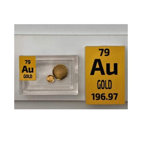 Set di campioni a forma di piccoli dischi, 0,1 g, oro, argento, platino e palladio