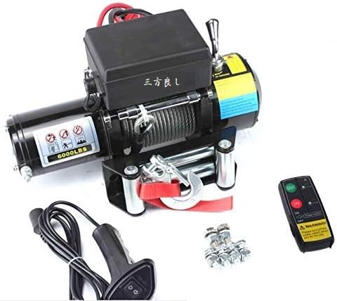 Amazon Co Jp ６ヶ月保証付 三方良し 電動ウインチ 12v 6000lbs 2722kg 無線 有線リモコン付き ワイヤーロープ 牽引用ウィンチ 強力小型ホイスト 電動 ウインチ 防水仕様 Dc12v 車 カー 電源 ホイスト 引き上げ機 牽引 けん引 ボート ホイスト 巻上げ機