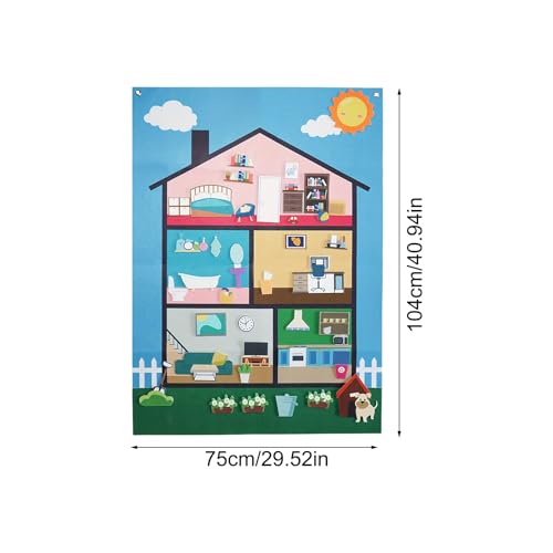 Tablas de actividades de fieltro para habitación infantil que resuelven el aburrimiento en casa 5