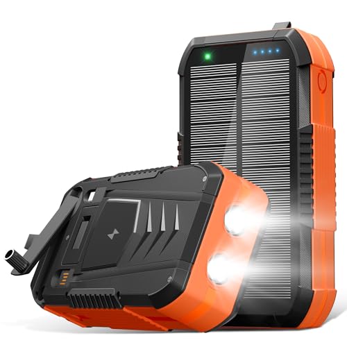 70000mAh Wireless Power Bank große Solar Powerbank 30W Externer...