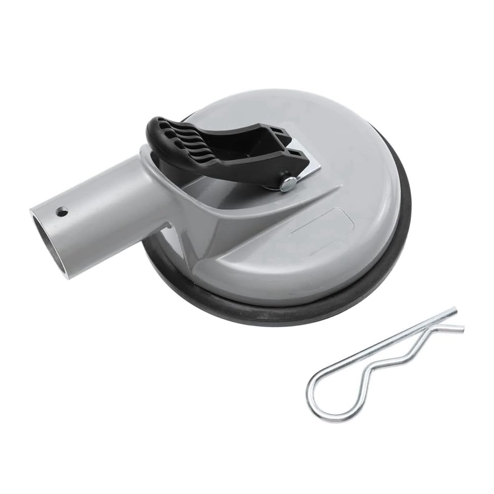 Littimoon Suction Cup Flagpole Bracket Base Sign Mini Sucker Flagpole Support Holder Wall Mount Outdoor Metal Aluminum Alloy 1Piece