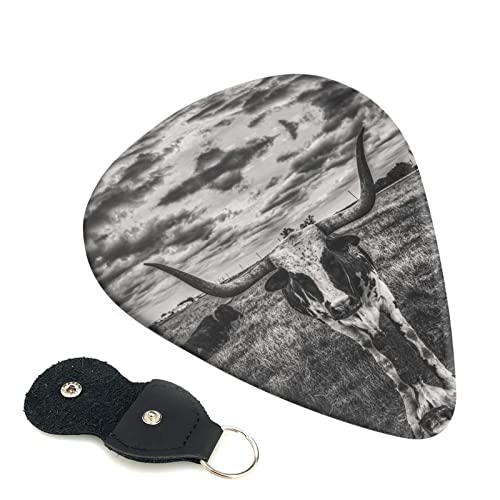 Lot de 6 médiators en forme de vache noire et blanche pour guitare acoustique, guitare électrique, basse, ukulélé – fins… - Les Beatles, Paul McCartney, John Lennon, RIngo Starr, George Harrison Lot de 6 médiators en forme de vache noire et blanche pour guitare acoustique, guitare électrique, basse, ukulélé - fins…