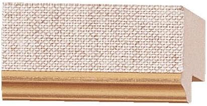 CountryArtHouse Picture Linen Liner (Wood) 18ft Bundle - Linen Liner Wheat/Oatmeal Finish - 1" Width - 5/16" Rabbet Depth