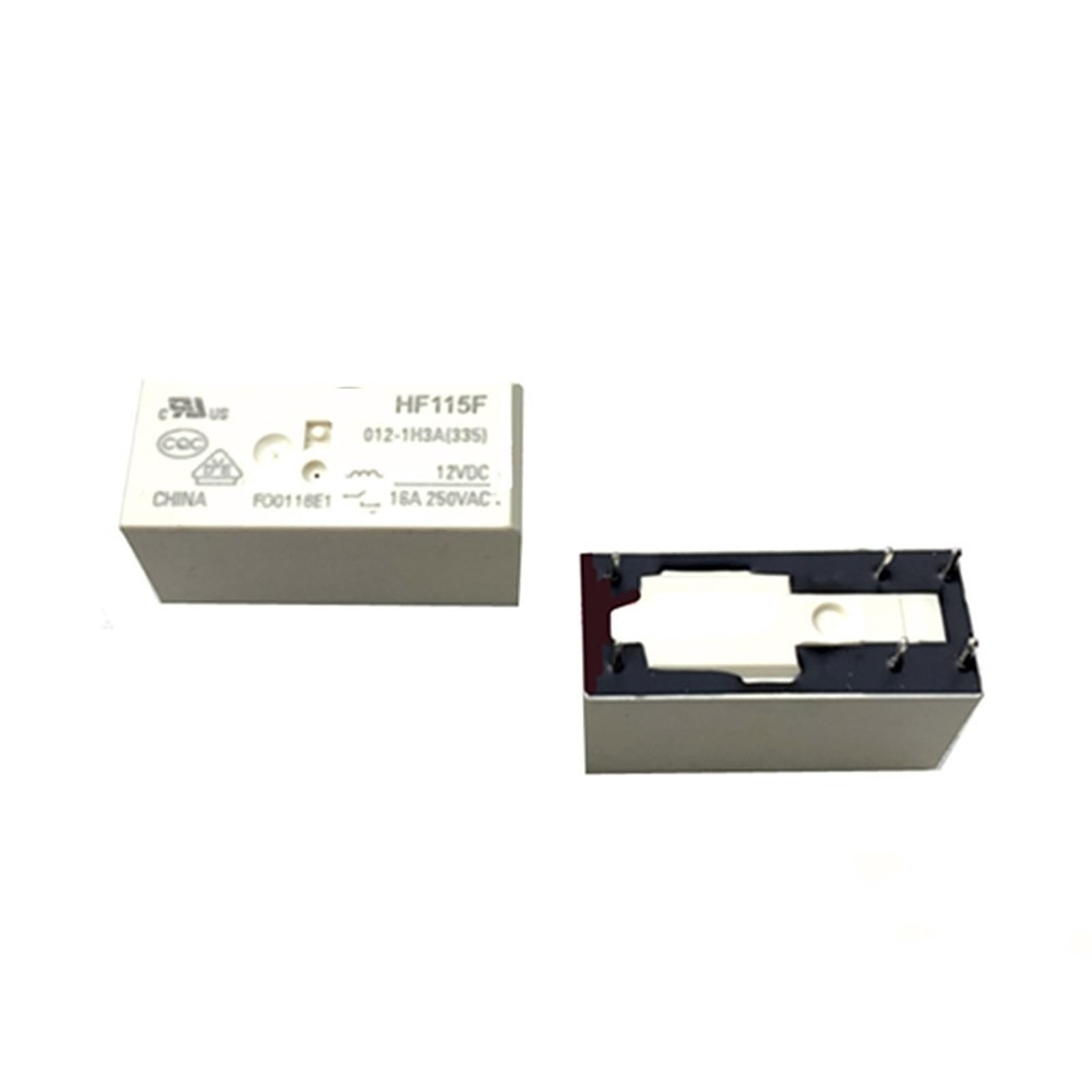 Relé HF115F 012 1H3A mini interruptor electromecánico 12V de 6 pines para PCB 2