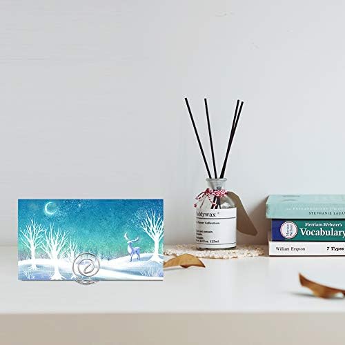 Silver 20pcs Place Card Holder Memo Holder Clip Photo Holder Table Number Holder Lable Holder